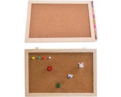 Allecto Plus - Kurk Pin Bericht Bord 30 cm x 40 cm - Kantoor en Slaapkamer Organizer met Vilt - Bulletin Board voor Mededelingen