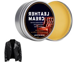 Allecto plus - Lederen meubelzalf 80 g voor leren meubels - Leer restauratie - Bankmeubel reparatiezalf met beschermende eigenschappen - Leer salve voor reiniging - Geschikt voor leren schoenen - Kleurloos