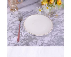 Allecto plus - Metalen Tafelloper Rol 28cm x 10m - Rechthoekig Dun Gaas Goudfolie Tafellopers - Decoratie voor Bruiloft Festival Verjaardagsfeestje