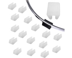 Allecto plus - Meubelglijders 10 mm voor ronde buizen 9-11 mm - Wit - 15 stuks