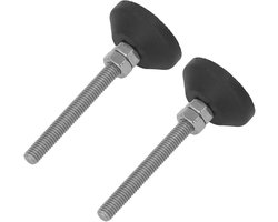 Allecto Plus - Meubelset Voeten 2 Stuks M6: Verstelbare Zware Nivelleerders en Pootverlengers voor Kasten Bankstellen Tafels Stoelen - Draagvermogen 10kg
