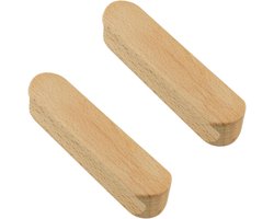 Allecto plus - Meubeltrekken zonder boren, 2 stuks houten knoppen, zelfklevend, voor kledingkast, badkamer, dressoir. Gemakkelijke montage.