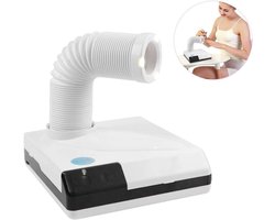 Allecto Plus - Nagel Staub Kollektor 60W Energie Luft Schlag Trockner Retractabel Ventilator Manicure Pedicure Machine Tafel Nagel Stofzuiger Wit - Inclusief Extra Minutieus Zorgen voor Schone Nagels