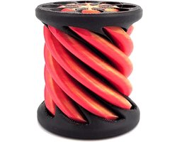 Allecto Plus - Piramide Passthrough Sculptuur voor Stressverlichting - Fidget Cilinder voor Angst - 3D Geprint Desktop Decoratie & Souvenir