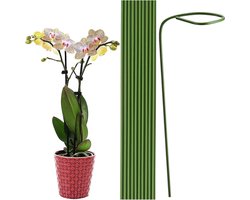Allecto Plus - Planten Steun Stokken 40 cm - Groene Staken voor Bloemen - Tuinplanten Ondersteuning - Bloemen Steunen voor Tuin - Tuinaccessoires - Set van 20 Stuks