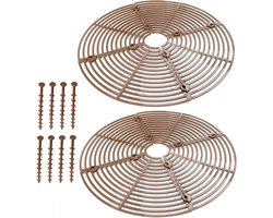 Allecto Plus - Plantenbeschermingsrooster voor Bloempotten | Set van 2 | Desktop Bloempot Tuinaccessoire