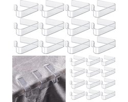 Allecto Plus - Plastic Tafelkleedclips Transparant voor Picknicktafel - Kerstmis Thuis Bruiloft - Binnen Buitentafels Kamperen - 24-Delig, 2 Maten