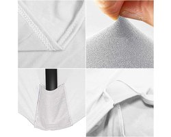 Allecto plus - Rechthoekig stretch tafelkleed 1,8 m met open rug - Spandex diner tafelkleed voor strakke pasvorm - Elastische stretch hoes voor rechthoekige tafels