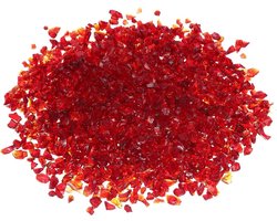 Allecto plus - Reflecterende vuurglas stenen 1 pond, rood voor open haard en tuindecoratie