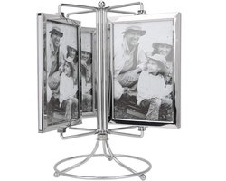 Allecto Plus - Rotating Fotolijst voor 4x6in Foto - Restaurant Menu Frame - Vintage Retro Style - Bureau Tafel Fotolijst met glazen voorkant - Decoratief Home Accessoire voor Foto's