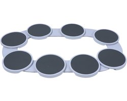 Allecto Plus - Roterend Dienblad voor Langwerpige Tafels - Lazy Susan Draaitafel - Uitbreidbare Gerechten Organizer - Feesten, Verzamelingen, Picknicks