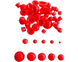 Allecto Plus - Rubber Stoppers voor Metalen Buizen en Meubels - Set van 125 Stuks - In 10 Maten - Herbruikbare Rubberen Stops - Voor Stoelen, Banken, Tafels en Planken