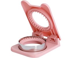 Allecto Plus - Sandwich Uitsteker voor Kinderen - Brooduitsteekvormen Set - DIY Sandwich Bakvormen - Roze - Leuk voor Lunchbroodjes
