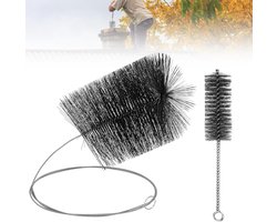 Allecto plus - Schoorsteenveger borstels set voor kachel en verwarmingsketel