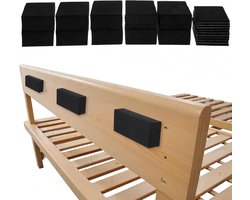 Allecto Plus - Schuim Wandbuffers Zelfklevend voor Bed - Set van 23 Stuks - Zwart - Voor Wandbescherming bij Beds, Kasten en Banken