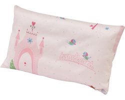 Allecto Plus - Schuine Driehoekige Zijkussen met Rits Kussenhoes (Lichtblauw, 42 x 10 x 22 cm), Voor Rugsteun en Comfort in Bed of Stoel