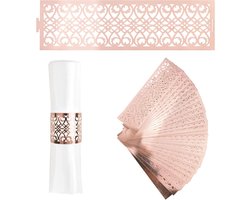 Allecto Plus - Servetringen 50 stuks in reflecterend roségoud voor tafeldecoratie met huishoudelijke servetgesp