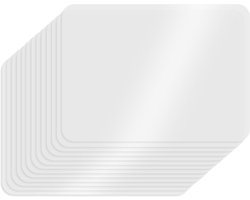 Allecto plus - Set van 16 Transparante Placemats - Wasbaar en Herbruikbaar - Voor Keuken, Restaurants, Hotels, Cafés - 40 x 30 cm