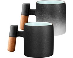 Allecto Plus - Set van 2 keramische espressokopjes 70 ml - Premium espresso servies - Mini-theekopje - Koffiemok voor espresso, thee, en meer