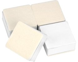 Allecto plus - Set van 4 meubelverhogers 30 mm voor bed, zelfklevend en zwaar, tot 500 kg/poot, wit.