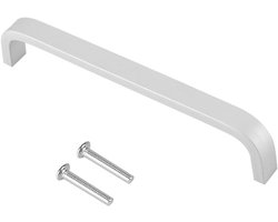 Allecto plus - Set van 4 moderne aluminium handgrepen voor thuis meubels - Ladenkast kast commode - Inclusief bevestigingsschroeven - 96mm breed