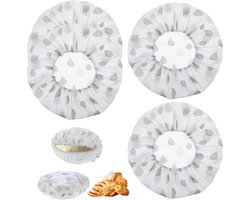 Allecto Plus - Set van 4 ringfolie afdekhoezen voor levensmiddelen en brood bakken - extra sterk en scheurvast - deeg bereiden - accessoires