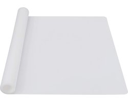 Allecto plus - Siliconen bakmat 60 × 40cm transparant voor werkblad - hittebestendig - anti-aanbaklaag - kunst en ambacht - 61 x 40cm