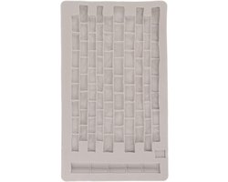 Allecto plus - Siliconen bakvorm voor stenen wand textuur reliëf grijs - bakken en harscreaties