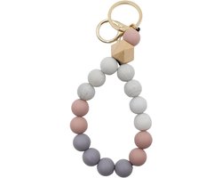 Allecto plus - Siliconen sleutelhanger armband kralen voor vrouwen - polsband geschikt voor volwassenen - thuis en auto