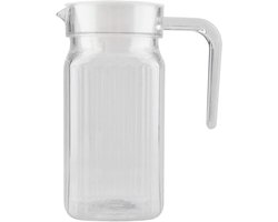 Allecto Plus - Transparante sapkan 500 ml met deksel voor koude dranken - Ideaal voor water, sap en thee - Duurzame acryl kan