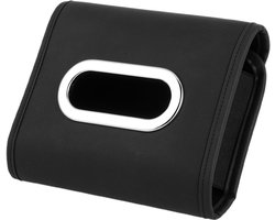 Allecto Plus - Universele Auto Zakdoekhouder voor Zonneklep - Servetclip - PU-lederen Doekhouder - Navulbox voor Papieren Handdoeken - Geschikt voor 100-150 stuks