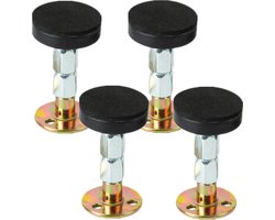 Allecto Plus - Verstelbaar Bedframe Bumper Stoppers Telescopische Steun (67-87 mm) - Set van 4 - Anti-Schudgereedschap voor Extra Stabiliteit - Voor Bed, Kast, Stoel en Bank