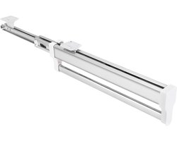Allecto Plus - Verstelbare kledinghanger rail voor kast - Uittrekbare kaststang met kledingrail - Kast organizer rek - 320 mm - Kledingkast accessoires