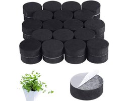 Allecto Plus - Zelfklevende bloempotpoten voor outdoor planten - Set van 60 stuks met rubberen voeten - Zelfklevend - Onderzetters voor potten en plantenbakken