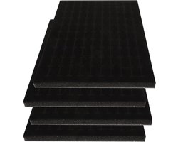 Allecto Premium - 4 Stuks Sieradendoos Kussen - Ringhouder met Schuimringen - Spons Inserts - Sieradenopslag