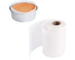 Allecto Premium - Antiaanbak Cake Tin Voering 7cm x 50m - Bakpapier Roll voor Springvorm en Meer - Extra Lange Lengte (10cm x 50m Ook Verkrijgbaar)
