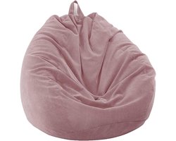 Allecto Premium - Corduroy Peer Stoel Zonder Vulling voor Buiten Binnen Ontspanning Lounge Stoel Slaapkamerkussen (Roze 100x120cm)