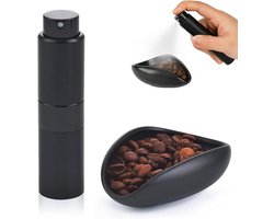 Allecto Premium - Keramische koffiedoseerbeker met RDT-spuitfles en doseerbakje voor koffiebonen - Koffieaccessoire voor espresso liefhebbers - Thee cadeau incl. spuiten