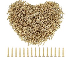Allecto Premium - Kleine nagels voor foto's en fotolijsten - 3000 stuks - 3 x 10 mm - goud - houtbewerking
