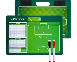 Allecto Premium - Magnetisch Tactiekbord Voetbal Pro met Magneten & Stift - Coaches Tactisch Board voor Futsal en Football - Soccer Trainingstool met Markeerborden - Inclusief Tactische Begeleiding en Pre-match Oefeningen
