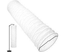 Allecto Premium - Rijstpapieren lampenkap vervangende lampenkap voor slaapkamer en woonkamer - tafellamp hoes - vloerlamp witte zuil - lampenkap voor slaapkamer, hotel en kantoor