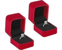 Allecto Premium - Velvet ring box voor sieraden opslag en huwelijksaanzoek