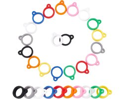 Allecto- Ringenhouder voor Verloren-Proof Sleutels - Organizer voor Thuisgebruik - Flexibel en Duurzaam - Zwart - Praktisch Design - Geschikt voor Veel Sleutels en Accessoires - Silicone Rubber Rondjes Houder.