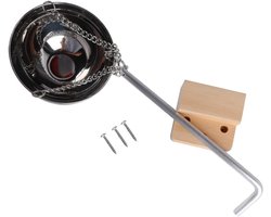 Allecto- Roestvrijstalen Sauna-Aromatherapiekommen - Accessoires - Hout - Schroeven - Droge Stoomkamers - Geschikt voor Sauna's - Zilver - Set van Kommen met Kom