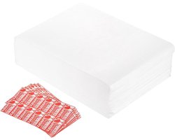 Allecto - Schuimstofverpakkingstassen - Luchtkussenfolie - 100 stuks 19 x 25 cm - Tassen - Kussen - Schuim - Verpakkingsmaterialen - Wit - 60 fragiele tags - Geschikt voor servies, meubels, glazen, kopjes