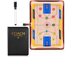 Allecto - Tactisch bord - Voetbal en basketbal - Inklapbaar en opvouwbaar - B-Voetbal - Trainer en coach hulpmiddel - Geschikt voor Unisex - Formaa...