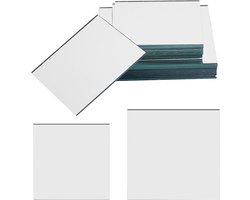 Allecto- vierkante glazen spiegeltegels - huisdecoratie - kleine spiegels - compacte spiegelafdekking - doe-het-zelf ambachten - geschikt voor huisdecoratie en doe-het-zelf - PandaHall 20 stuks pand spiegel compacte afdekking.