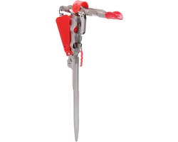 Allecto - Vissersstanghouder - Automatisch - Roestvrijstaal - Vissen - Verstelbaar - Rubber - Buiten - Zwart - Visserijpaalheffing