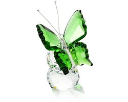 Allecto - - Vlinder Beeld - Collectible Figurine - Groene Kleur - Handgemaakt Kristal - Decoratieve Ornamenten - Geschikt voor Verjaardag - Uniek Desi