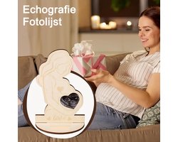 Allernieuwste.nl® 3D Echografie Fotolijst Mama Zwangerschapsfoto Baby 3D-Print Voor Aankomende Moeders 20 x 12 cm %%